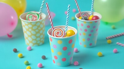 The Colorful Party Cup Treats