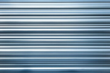 Obraz premium Metallic corrugated sheet with parallel lines. Ideal for backgrounds in industrial or construction themes.