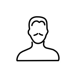 Male and female avatars icon