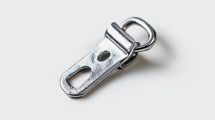 Close-Up of a Metallic Component: Gleaming Silver, Precision Engineering, and Industrial Design