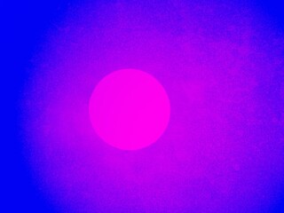 Glowing distressed textured moon frosted glass pink blue purple background with copy space 