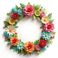 Fototapeta premium wreath of red roses