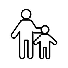 Guardian icon linear logo mark in black and white