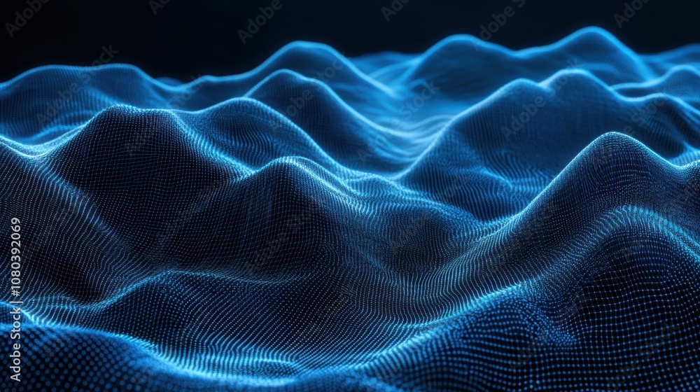 Poster abstract visualization of data patterns with vivid details