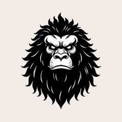 Obraz premium Abstract gorilla head logo esport