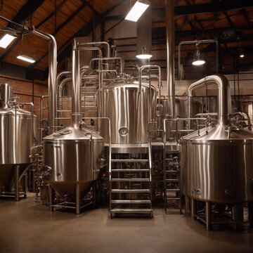 Bier - Brauerei Innenraum