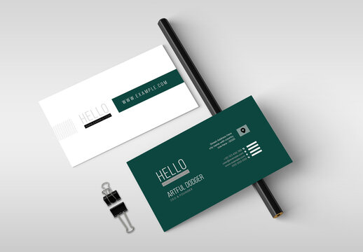 Business Card Template Layout
