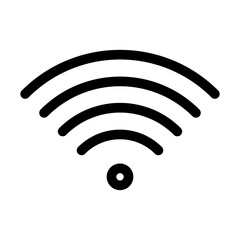 Signal icon linear logo mark in black and white