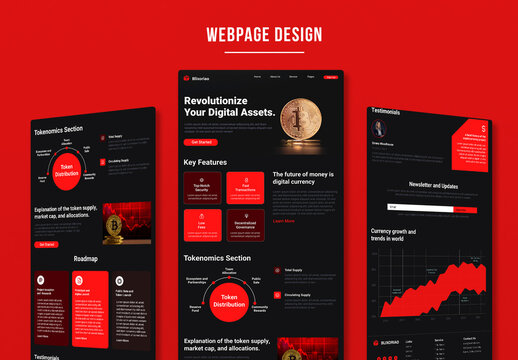 Cryptocurrency Landing Page
