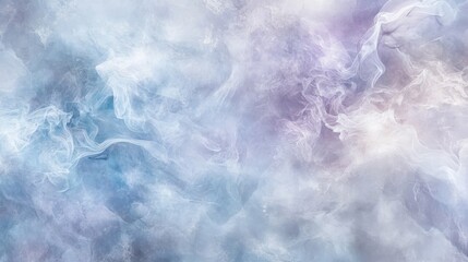 Obraz premium Abstract blue-lavender smoke boho wallpaper with glowing accents background