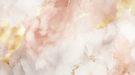 Obraz premium Soft marble texture wallpaper in pale rose and gold tones luxurious background