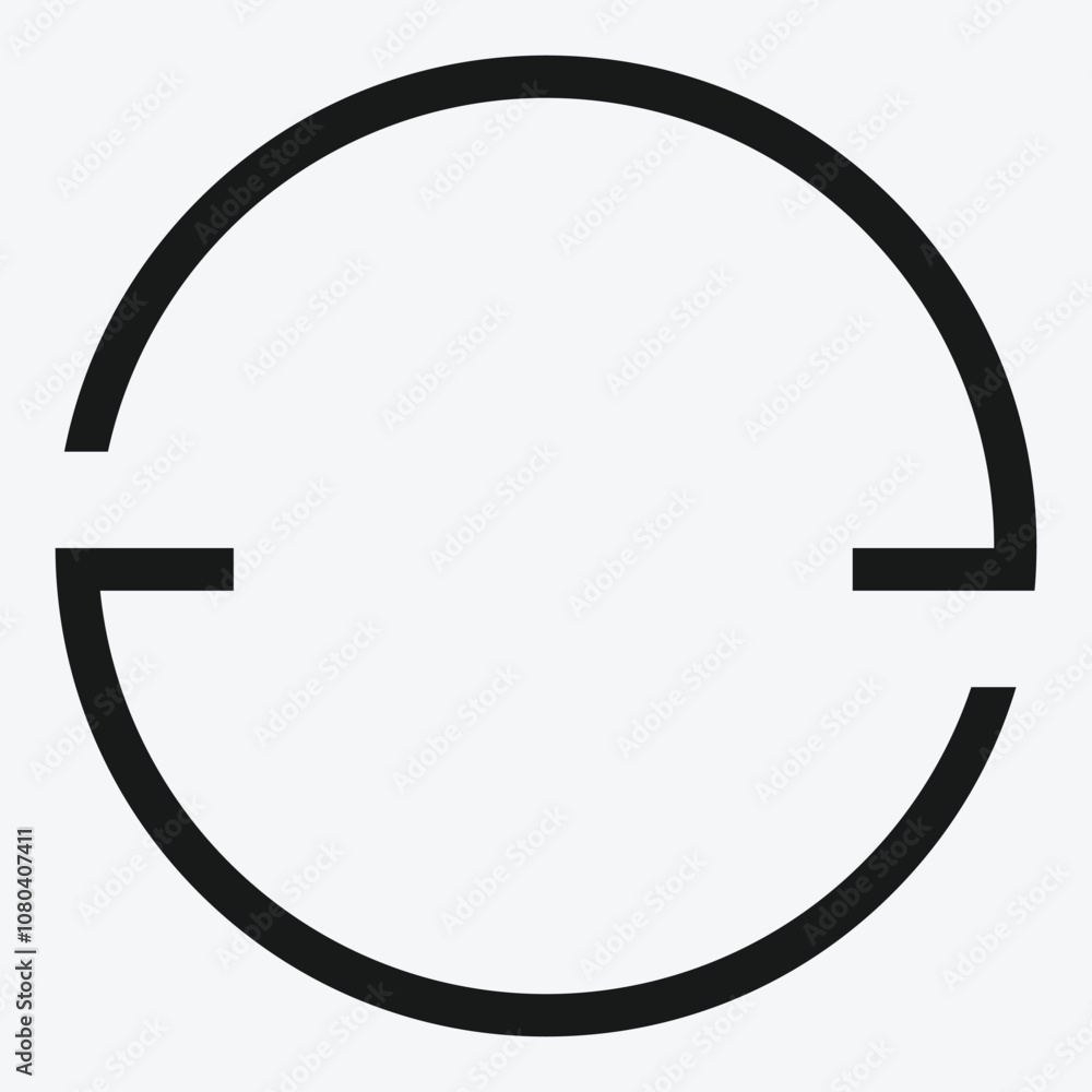 Poster auto rotate line icon. rotate icon. screen rotate.