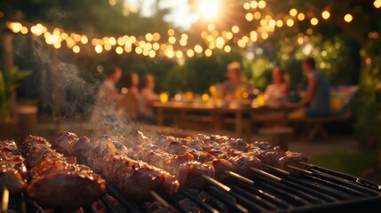 The BBQ Feast in Progress
