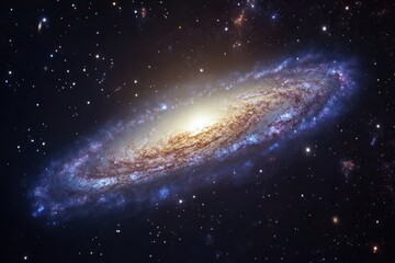 Stunning Spiral Galaxy in Deep Space