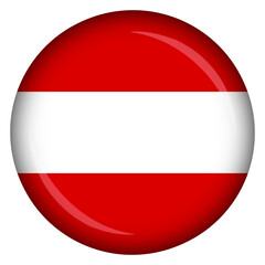 Obraz premium The national flag of austria in the form of a circle pin and badge