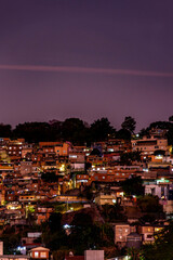 Fototapeta premium Serra Community on top of the hill in the city of Belo Horizonte