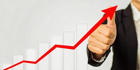 Shot of business showing success.