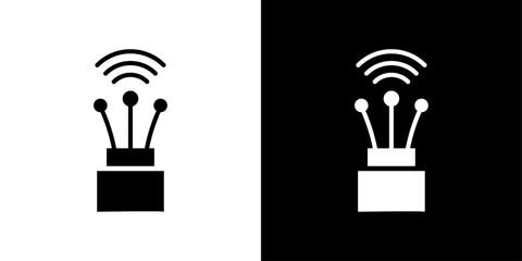 Fiber optic cable icon linear logo isolated