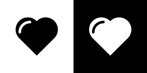 Heart icon linear logo isolated