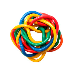 Colored wire. Isolated on transparent background. 