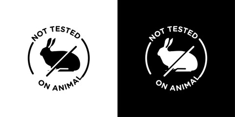 Not tested on animals icon linear logo isolated © student