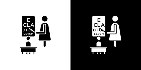 oculist icon linear logo isolated