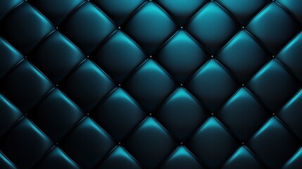 Textured blue leather upholstery with diamond pattern