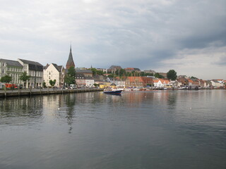 Obraz premium Hafen Flensburger Förde in Flensburg