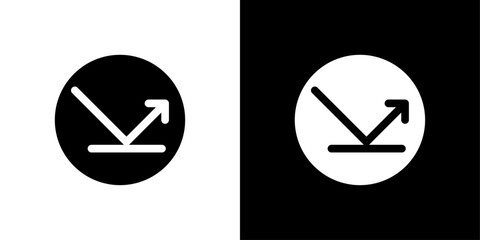 rebound icon linear logo isolated