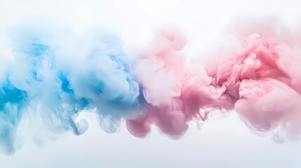 Fototapeta premium digital technology blue pink powder smoke poster background