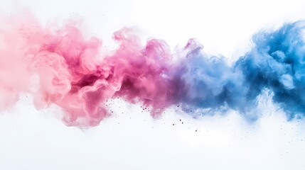 Fototapeta premium digital technology blue pink powder smoke poster background