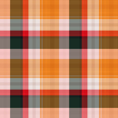 Seamless colorful striped plaid pattern design. for plaid, fabric, carpet, rug, textile, clothes, table, weaving, dress, clothing. Vector drawing