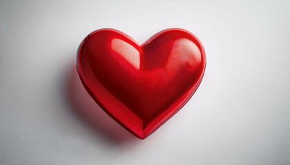 Obraz premium red heart on a red background