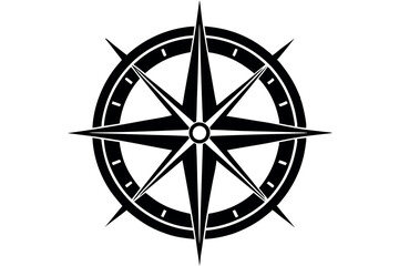 Compass Rose Flat Icon