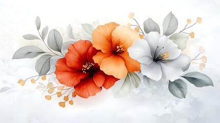 The exotic floral pattern wallpaper texture features a vibrant combination of tropical flowers and foliage in bold colors, creating a bold and luxurious statement in any room.