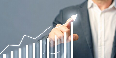 Shot of business showing success.