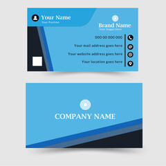 Double-sided creative professional business card template. Luxury and Modern business card design template.
