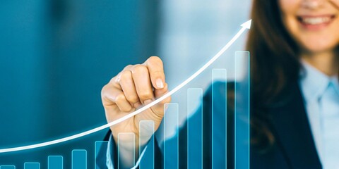  Shot of business showing success.