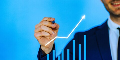  Shot of business showing success.