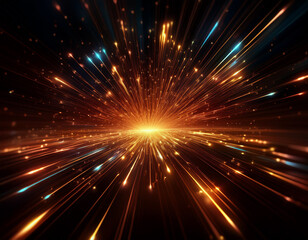 Obraz premium Abstract spark effect image