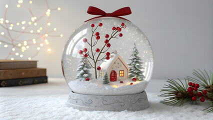 christmass snow ball glass globe