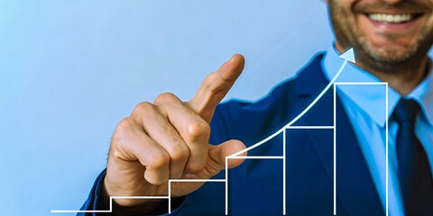  Shot of business showing success.