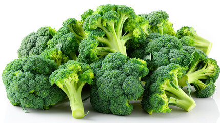 Fresh green broccoli bunch on close-up frame background
