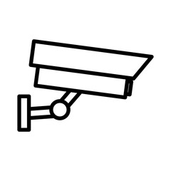 surveillance icon linear logo mark in black and white