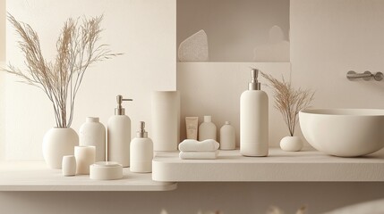 Set of tubes cosmetics. Tools for beauty and skin care, bathroom products