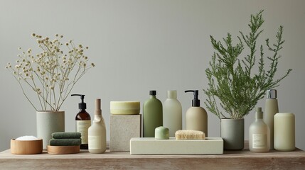 Set of tubes cosmetics. Tools for beauty and skin care, bathroom products, spa natural health beauty