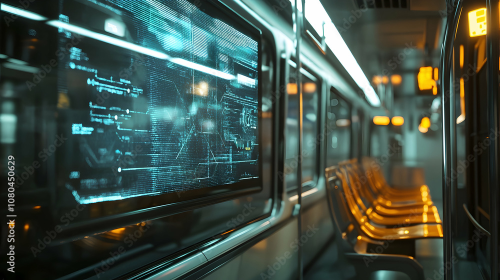 Poster public transport screen a?