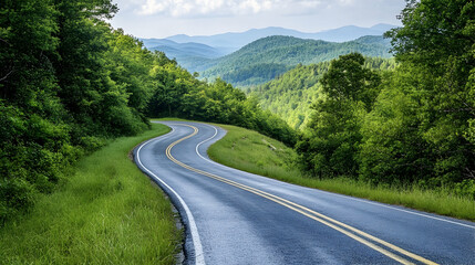 Fototapeta premium Scenic Mountain Road a?