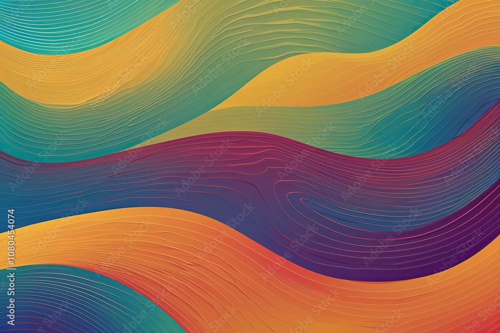 Poster vibrant wavy gradient texture designs for summer marketing with colorful patterns and dynamic backgr