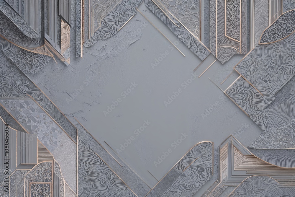 Poster dynamic light grey abstract background featuring complex patterns and textures for contemporary prod